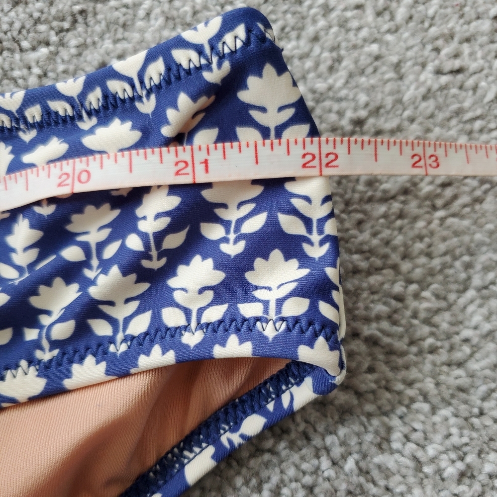 J.Crew plus floral mid rise full coverage hipster bikini bottoms, 3XL, b… - Picture 7 of 9